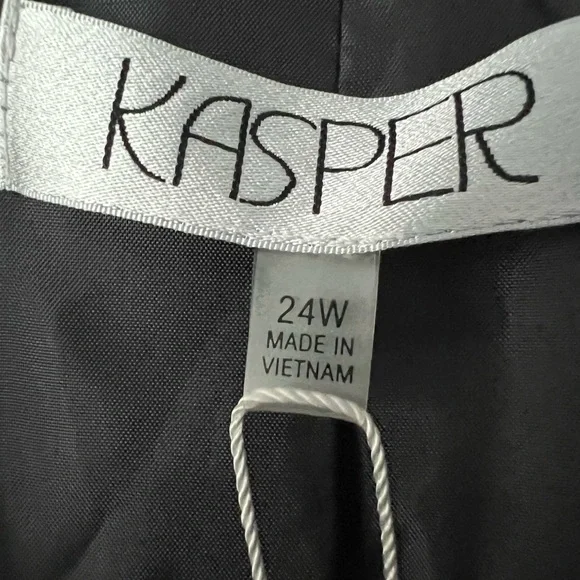 Kasper Women’s Plus Size Black Open Blazer Size 24W